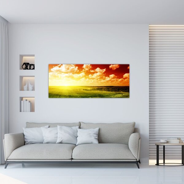 Tablou cu furtuna de vară (120x50 cm)