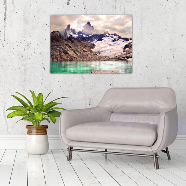 Tablou cu lac montan (70x50 cm)