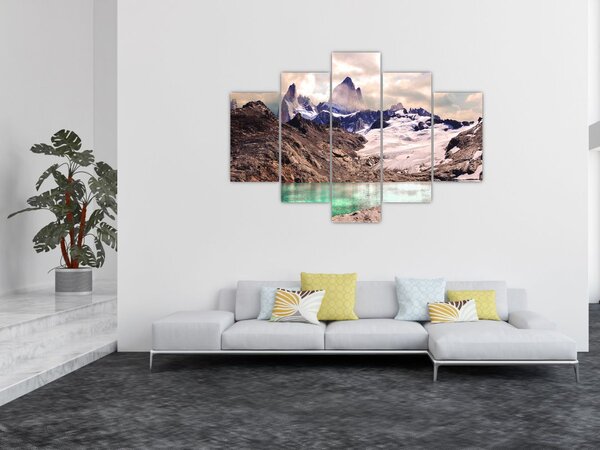 Tablou cu lac montan (150x105 cm)