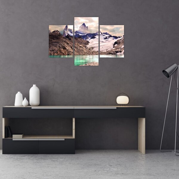 Tablou cu lac montan (90x60 cm)