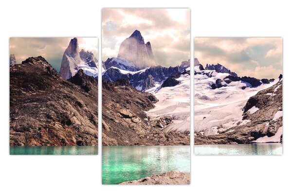 Tablou cu lac montan (90x60 cm)