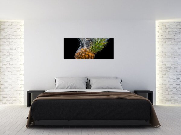 Tablou cu anans în apă (120x50 cm)