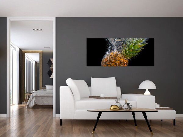 Tablou cu anans în apă (120x50 cm)