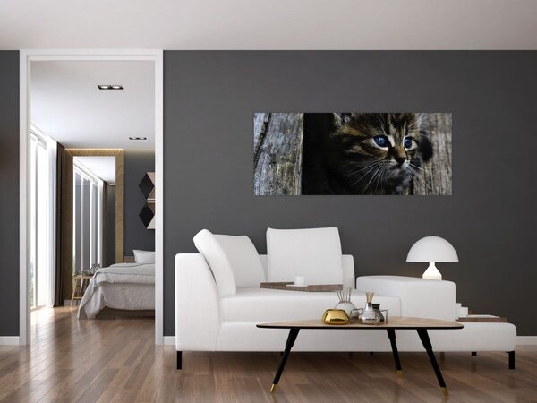 Tablou cu pisicuța (120x50 cm)