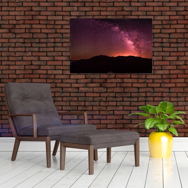 Tablou calea lactee roz (90x60 cm)