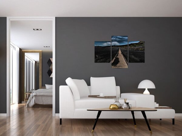 Tablou drumul de lemn în amurg (90x60 cm)