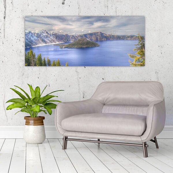 Tablou lacul montan (120x50 cm)