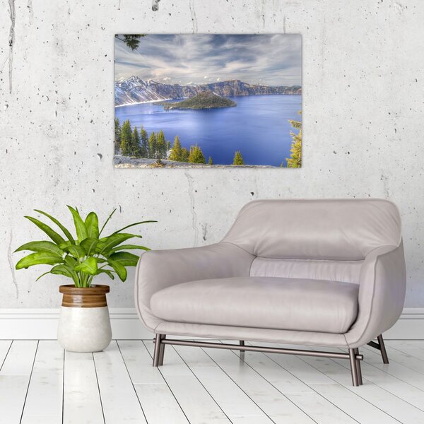 Tablou lacul montan (70x50 cm)