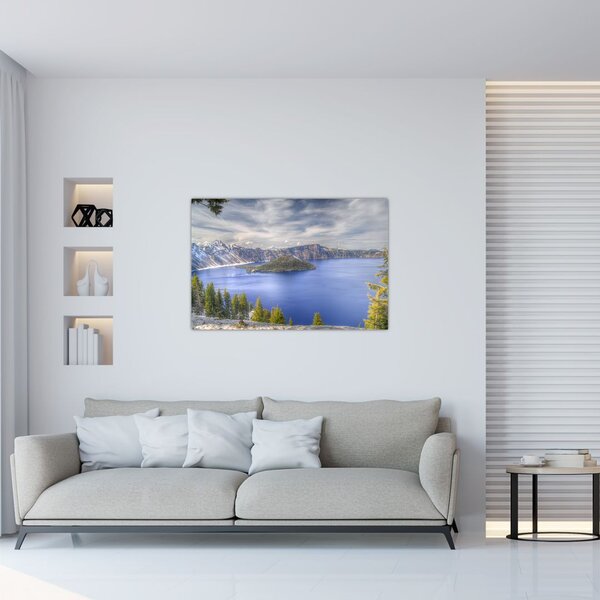 Tablou lacul montan (90x60 cm)