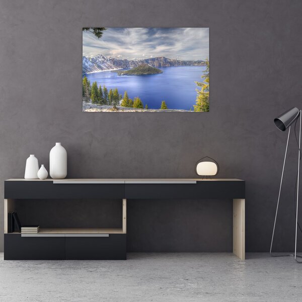 Tablou lacul montan (90x60 cm)