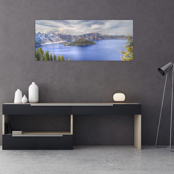 Tablou lacul montan (120x50 cm)