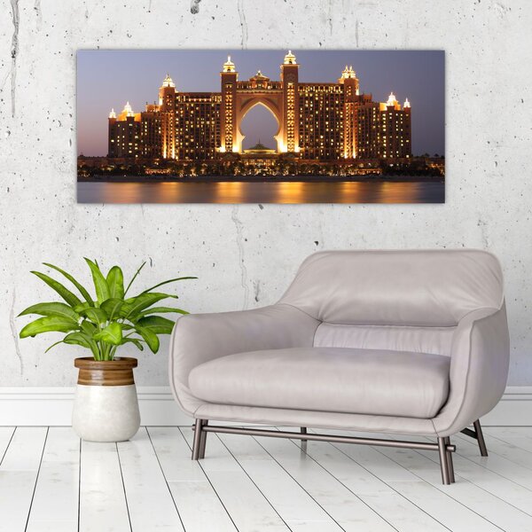 Tablou construcției în Dubai (120x50 cm)