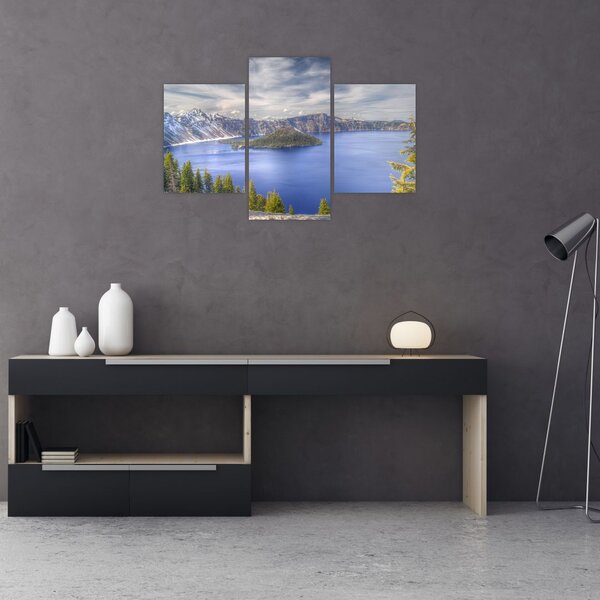 Tablou lacul montan (90x60 cm)