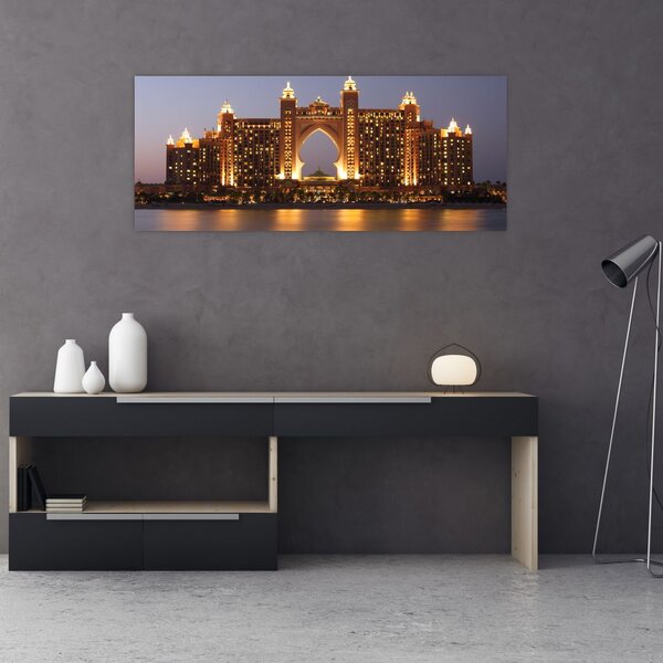 Tablou construcției în Dubai (120x50 cm)
