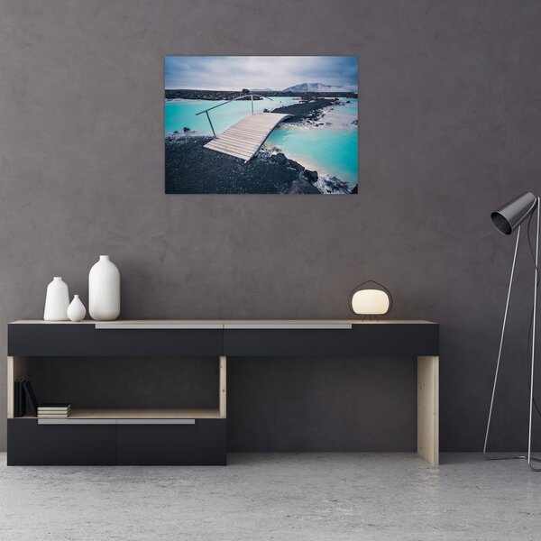 Tablou cu pod din lemn (70x50 cm)