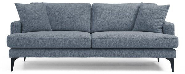 Canapea Fixă AZURRO, 3 locuri, 205x90x85 cm, Albastru-Mystery