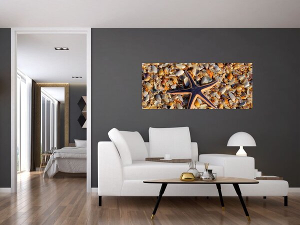 Tablou cu stea de mare (120x50 cm)