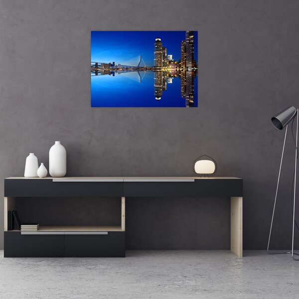 Tablou - Rotterdam nocturn (70x50 cm)