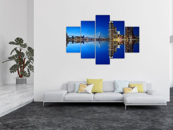Tablou - Rotterdam nocturn (150x105 cm)