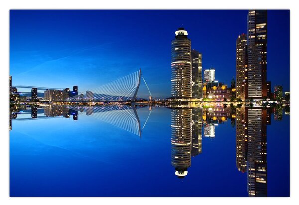 Tablou - Rotterdam nocturn (90x60 cm)