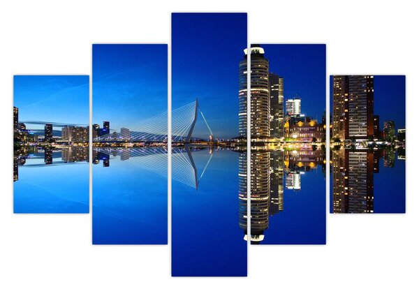Tablou - Rotterdam nocturn (150x105 cm)