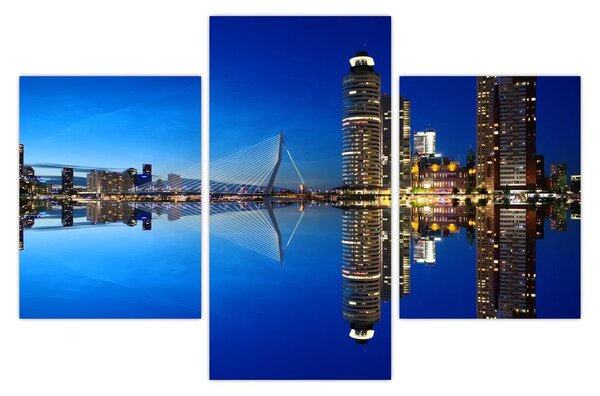 Tablou - Rotterdam nocturn (90x60 cm)