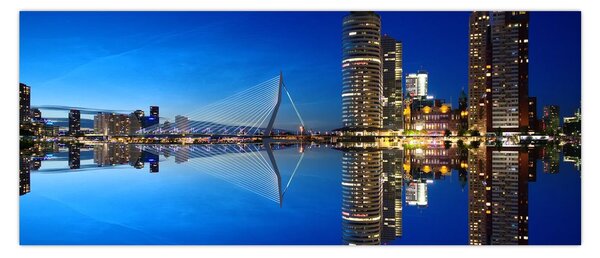 Tablou - Rotterdam nocturn (120x50 cm)