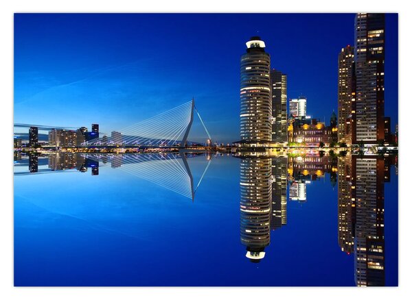 Tablou - Rotterdam nocturn (70x50 cm)