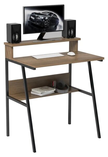 Birou/masa PC, Hodor Homs, nuc/negru,86x70x50 cm