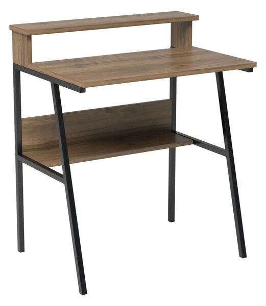 Birou/masa PC, Hodor Homs, nuc/negru,86x70x50 cm