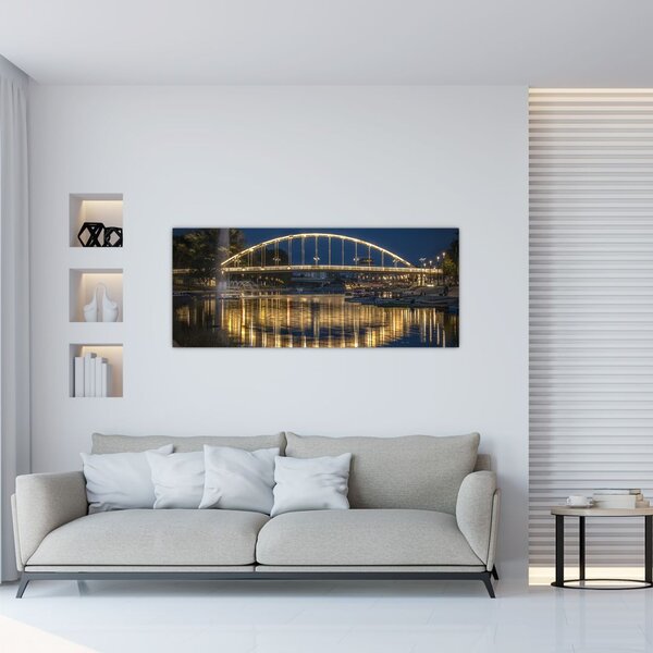 Tablou cu făntână arteziană (120x50 cm)