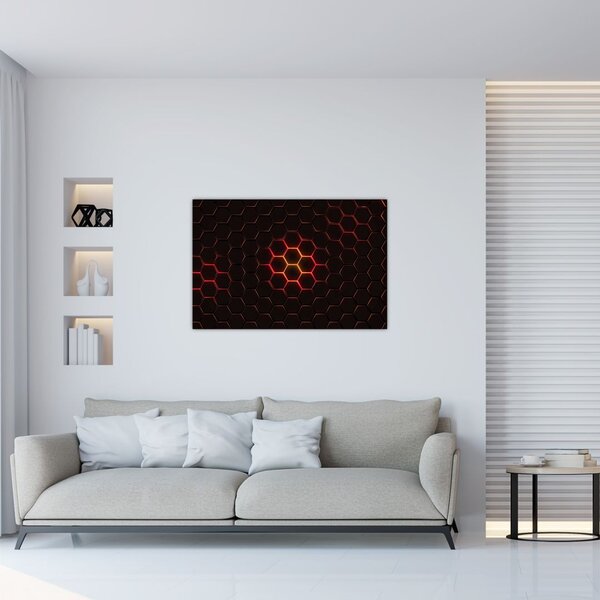 Tablou cu sârmă (90x60 cm)