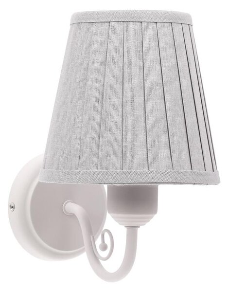 Lampă de perete FIREZ 1xE27/40W/230V alb/gri