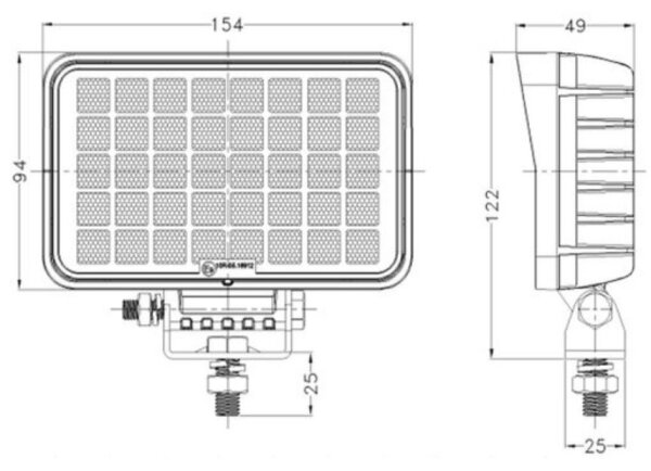 LED spot auto OSRAM 40W 10-30V IP68 5700K