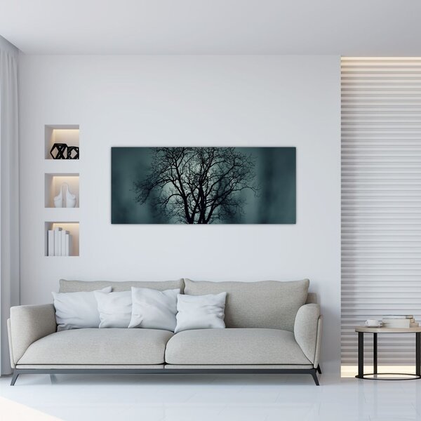 Tablou copaci în eclipsă (120x50 cm)