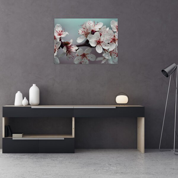 Tablou cu floare - roșie (70x50 cm)