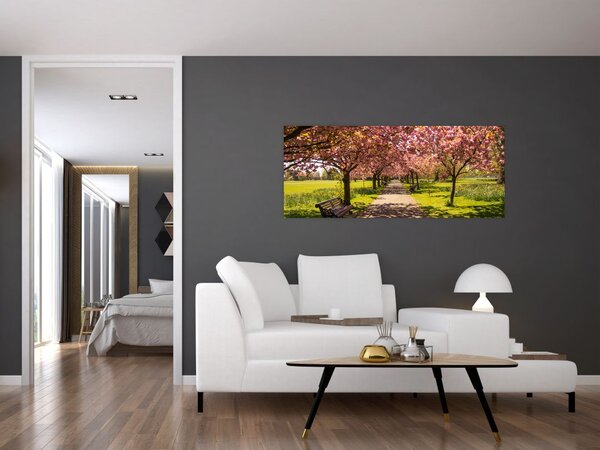 Tablou - livada cu cireși (120x50 cm)