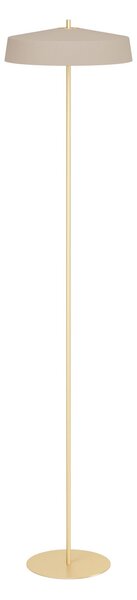 EGLO Lampadar Valdiola, nisip/alamă, metal, înălțime 160 cm, Bej, Camera de zi / sufragerie, Metal