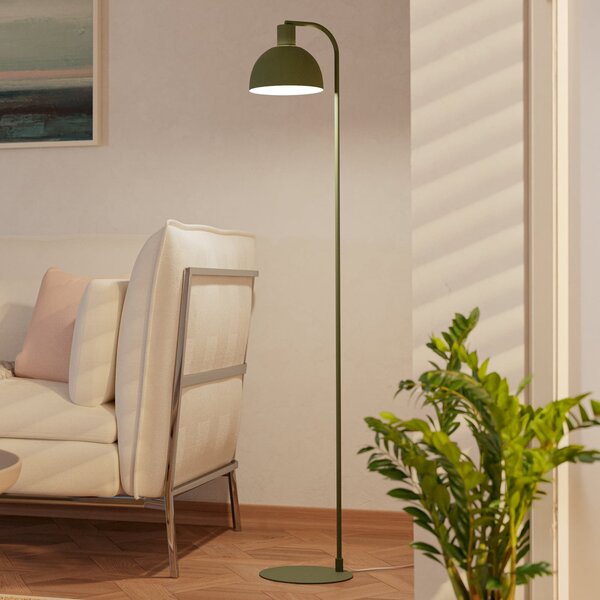 EGLO Lampadar Cazalilla, verde, metal, E27, înălțime 149 cm, Verde, Camera de zi / sufragerie, Metal