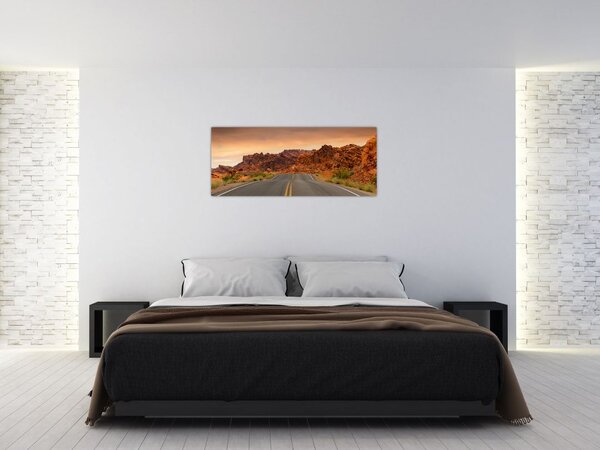 Tablou cu drum și piere (120x50 cm)