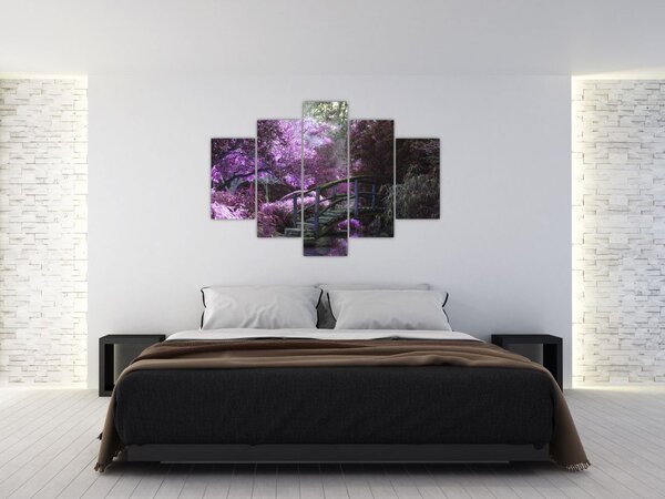 Tablou - copaci violeți (150x105 cm)