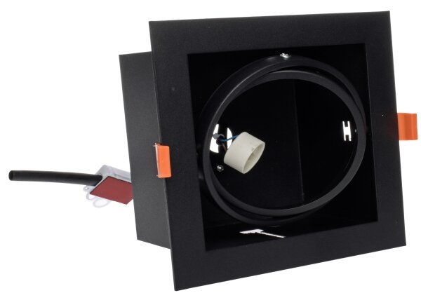 Lampă încastrată PLAZA AR111 1xGU10/12W/230V negru
