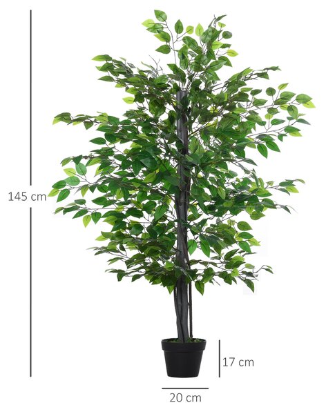 Arbore Artificial de Banan Outsunny, Planta Artificiala, bananier artificial | Aosom Romania