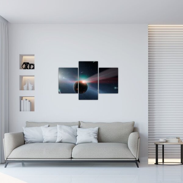 Tablou cu planetă mică (90x60 cm)