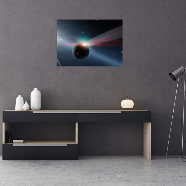 Tablou cu planetă mică (70x50 cm)
