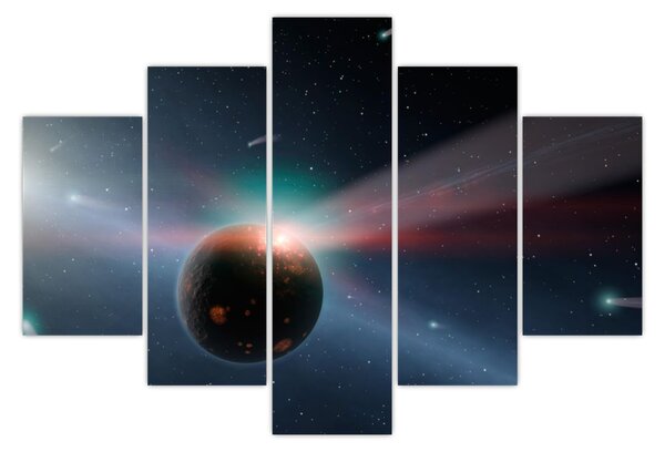Tablou cu planetă mică (150x105 cm)