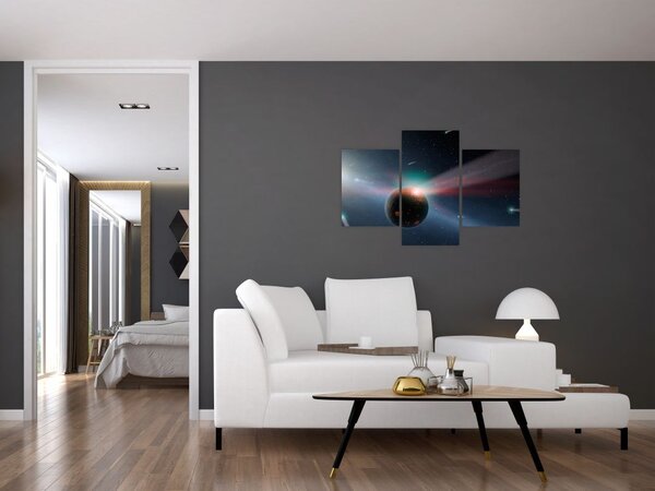 Tablou cu planetă mică (90x60 cm)