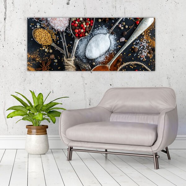 Tablou cu condimente (120x50 cm)