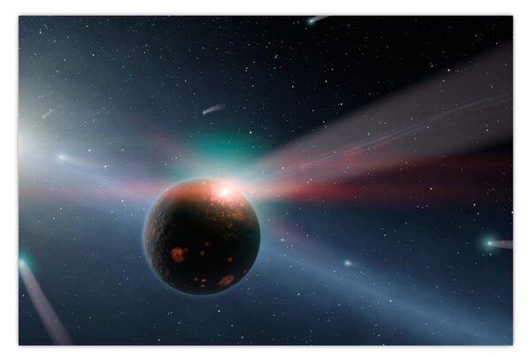 Tablou cu planetă mică (90x60 cm)