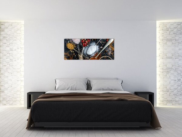 Tablou cu condimente (120x50 cm)